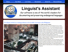Tablet Screenshot of linguistsassistant.com